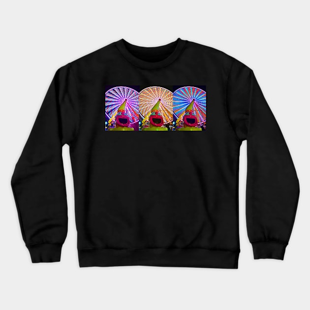 Three colors of Ferris Crewneck Sweatshirt by dltphoto